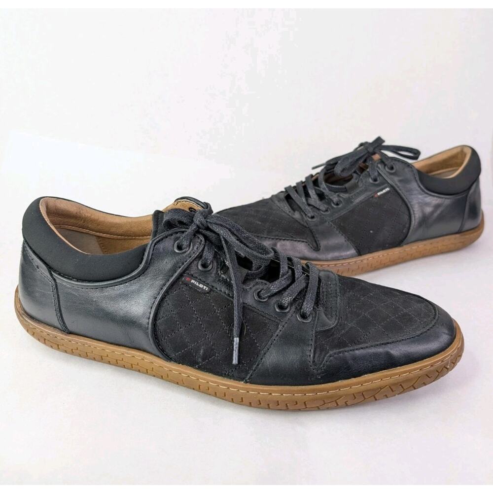 Piloti 24hr Le Mans Driving Navy Blue Suede Gum Sole Roll Control Heel 10.5 US